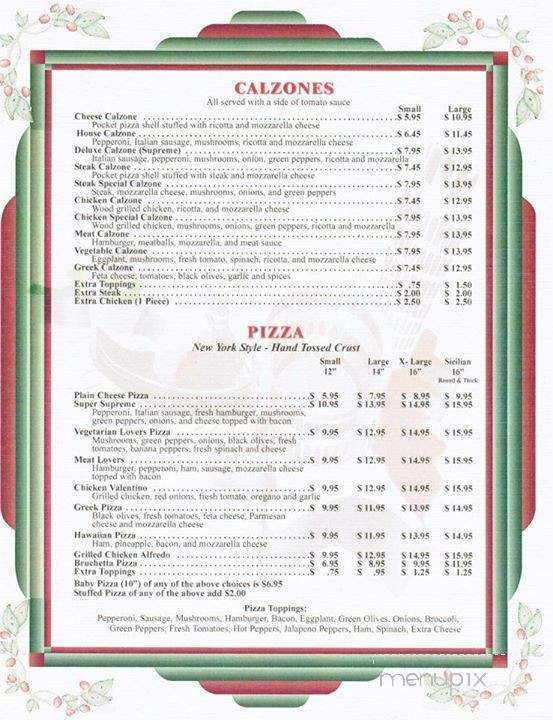 Italia Cafe - Wadesboro, NC menu_pic