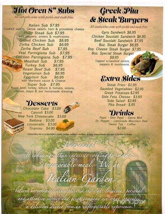 Italian Garden - Greenville, SC menu_pic