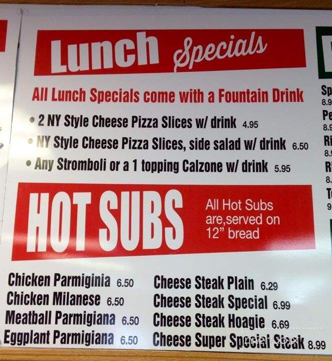 Italian Pizzeria and Restaurant - Lake City, FL menu_pic