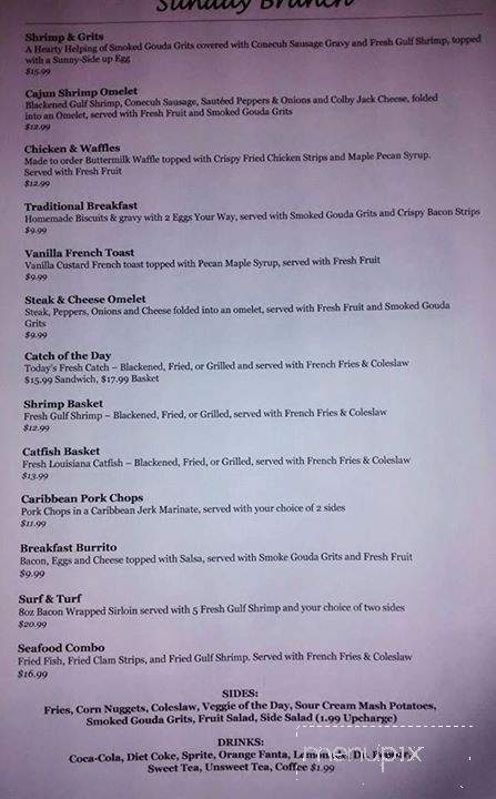 Jack's Seafood Shack - Wetumpka, AL menu_pic