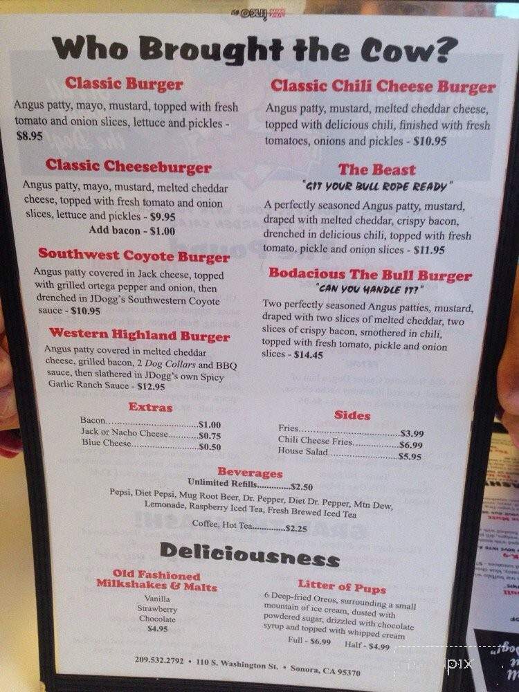 JDoggs - Sonora, CA menu_pic