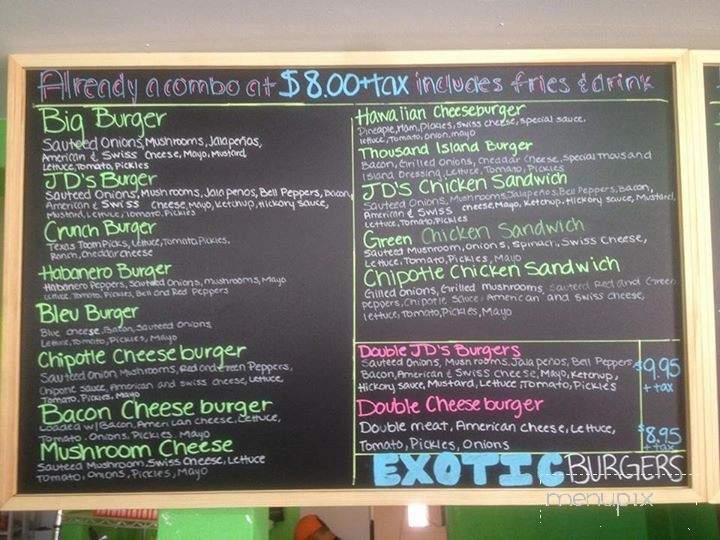 Jd's Burgers - Canutillo, TX menu_pic