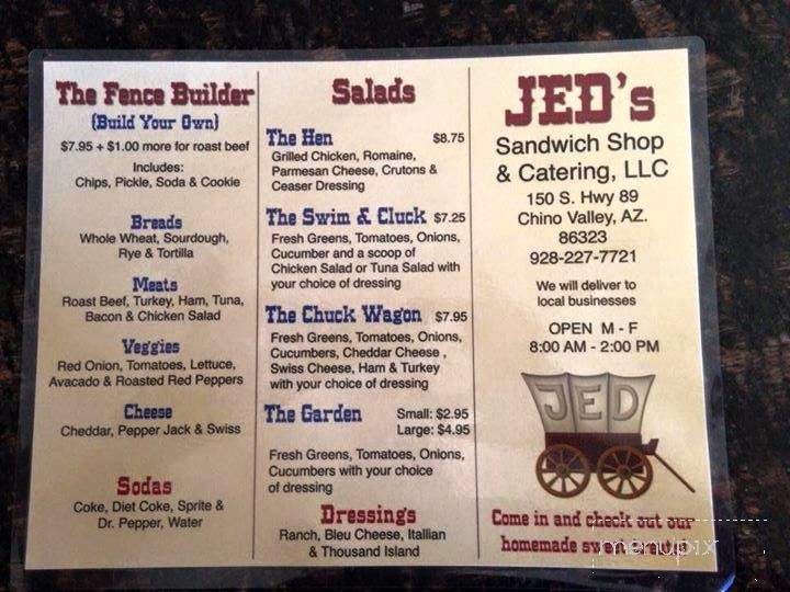 /380265968/Jeds-Sandwich-Shop-and-Catering-Chino-Valley-AZ - Chino Valley, AZ