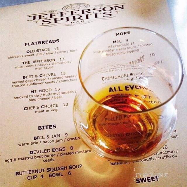 Jefferson Spirits - Medford, OR menu_pic