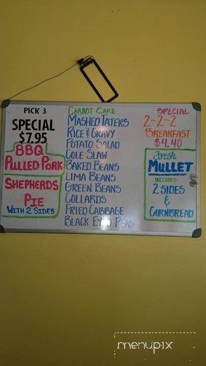 Jenkins Corner Cafe - Panama City, FL menu_pic