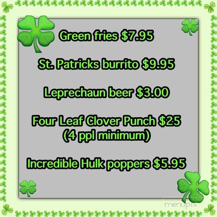 Jj 'S Sports Bar & Mexican Grill - San Bernardino, CA menu_pic