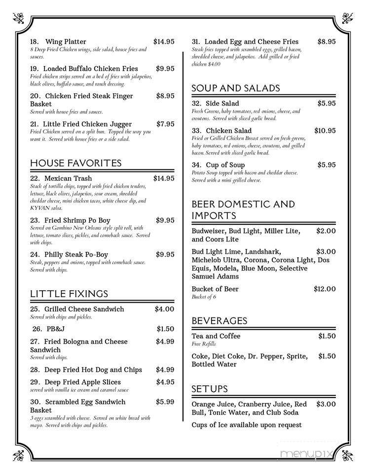 JugTown Grill - Aberdeen, MS menu_pic
