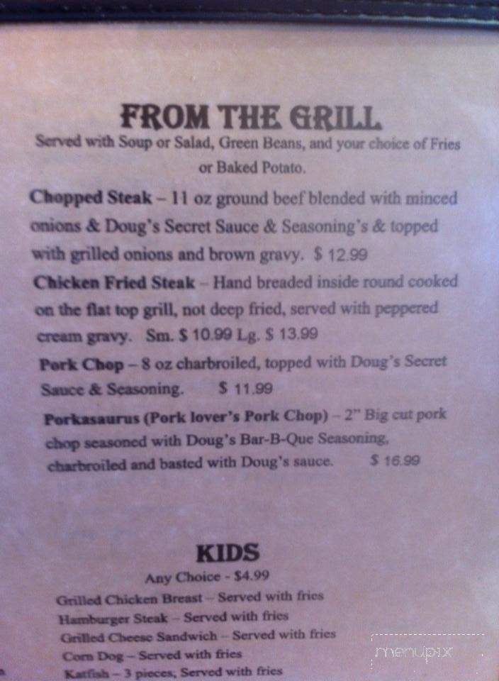 Kasper's Steakhouse Restaurant - La Grange, TX menu_pic