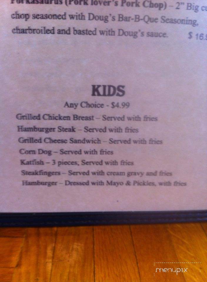 Kasper's Steakhouse Restaurant - La Grange, TX menu_pic