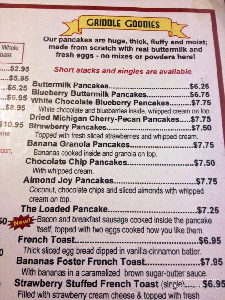 Kassidys Cafe - Grand Rapids, MI menu_pic