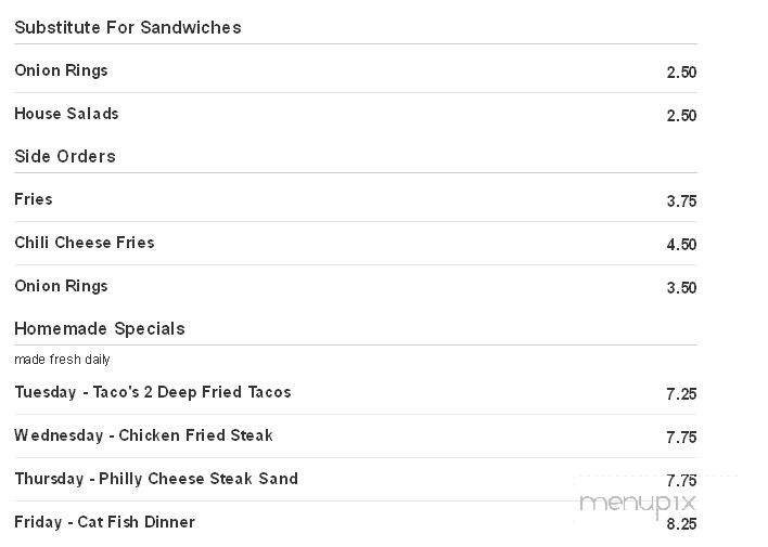 KC's Too Bar & Grill - Haysville, KS menu_pic