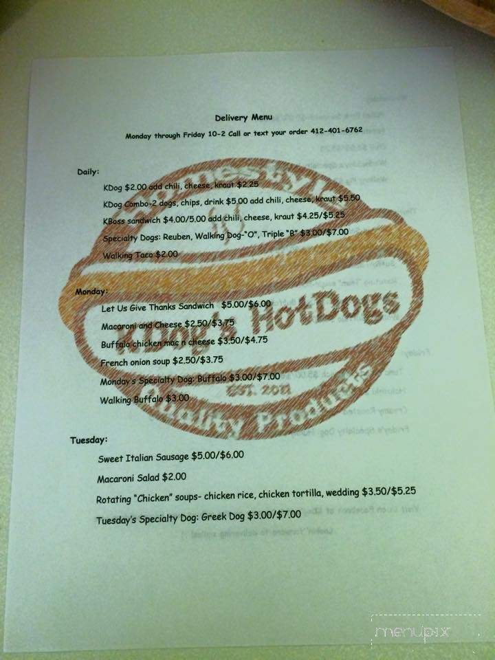 /380271016/K-dogs-Hot-Dogs-Mckeesport-PA - Mckeesport, PA