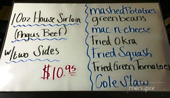 Kilgore - Smithville, TN menu_pic