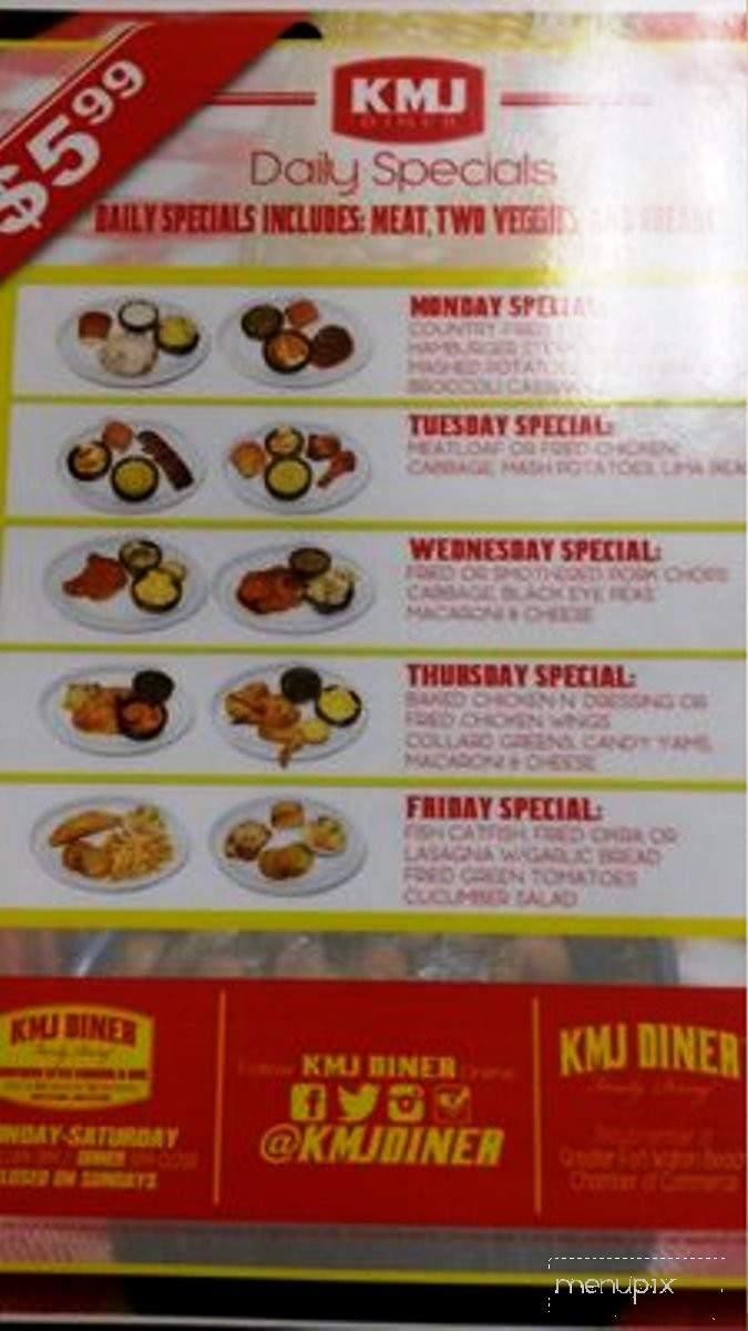 KMJ Diner - Fort Walton Beach, FL menu_pic