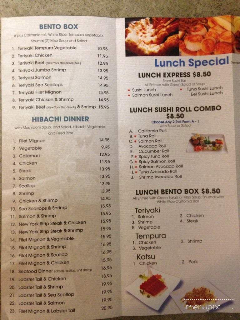 Kobe Cafe - Niceville, FL menu_pic