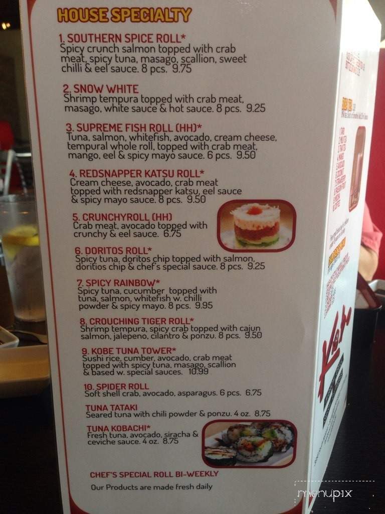 Kobe Hibachi Grill & Sushi Express - Springfield, MO menu_pic