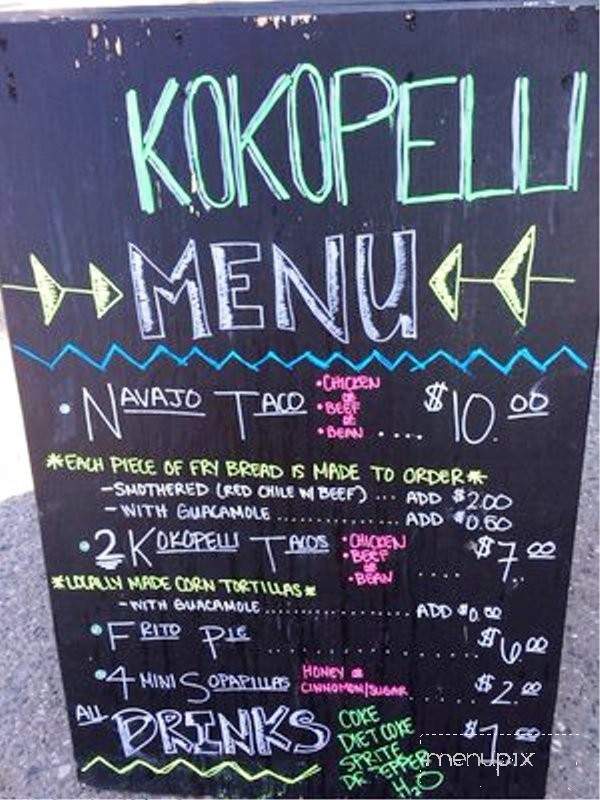 Kokopelli - Anchorage, AK menu_pic