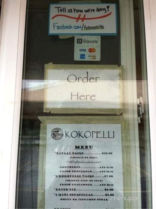 Kokopelli - Anchorage, AK menu_pic