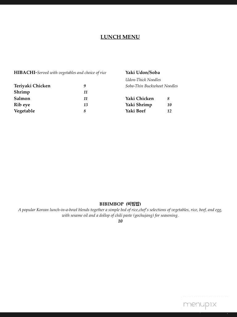 Koshi - Summerville, SC menu_pic
