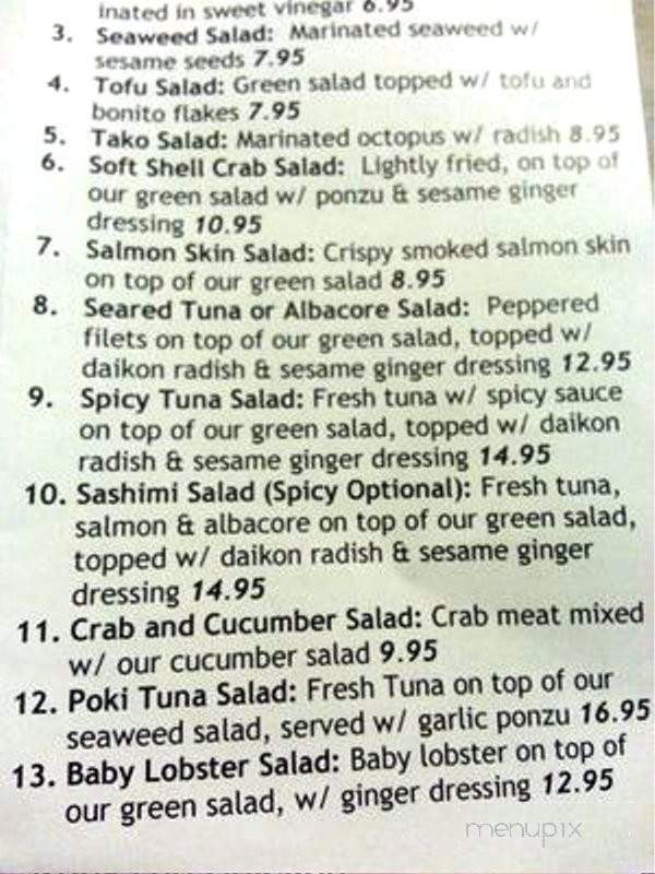 Kumi Ko - San Luis Obispo, CA menu_pic