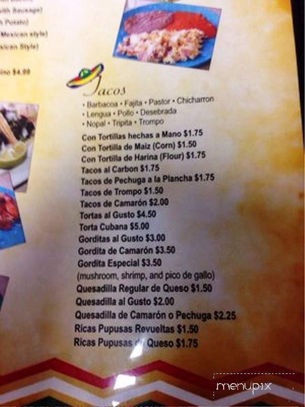 La Balita Con Sabor a Mexico - Houston, TX menu_pic