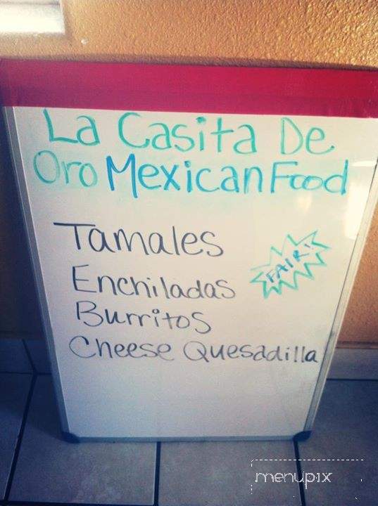 La Casita de Oro - Gold Beach, OR menu_pic