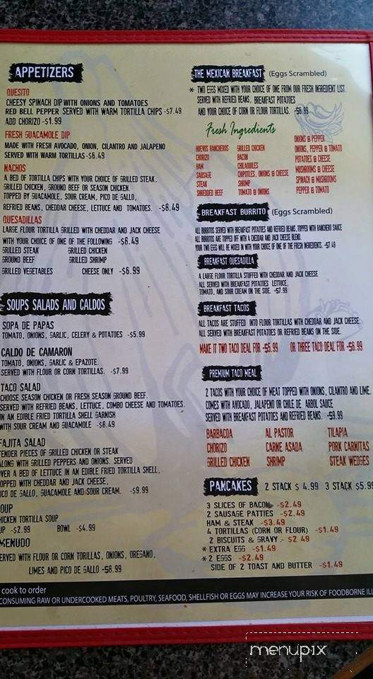 La Chula Mexican Grill - Kansas City, MO menu_pic
