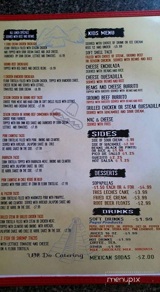 La Chula Mexican Grill - Kansas City, MO menu_pic