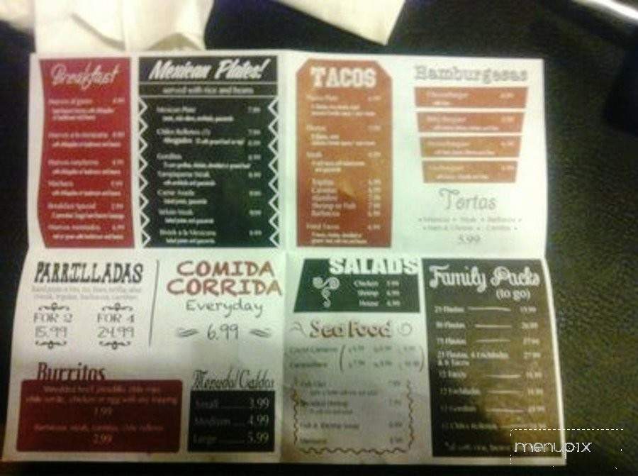 La Enchilada - El Paso, TX menu_pic