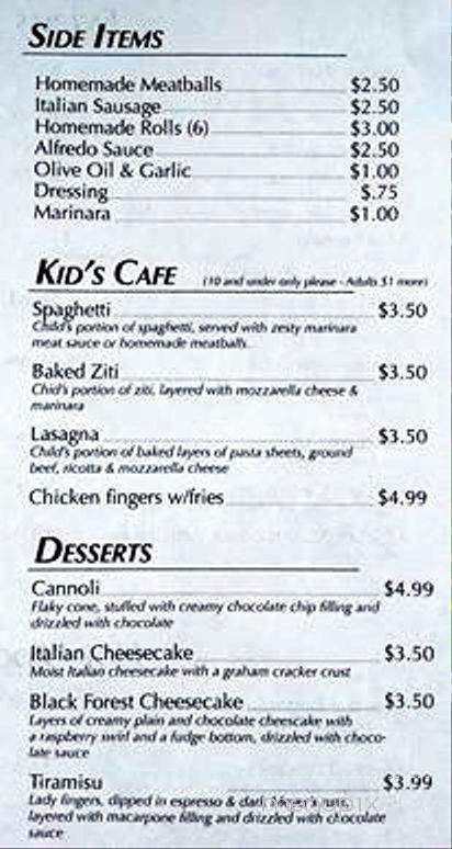 La Vita Italian Restaurant - Glen Rose, TX menu_pic