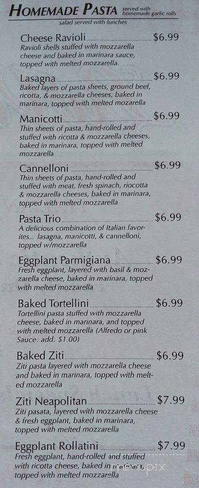 La Vita Italian Restaurant - Glen Rose, TX menu_pic