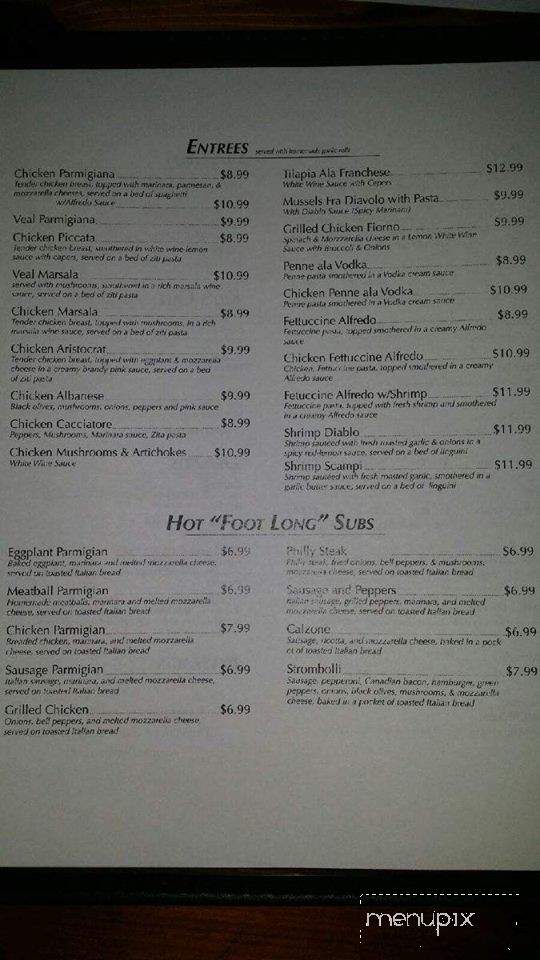 La Vita Italian Restaurant - Glen Rose, TX menu_pic