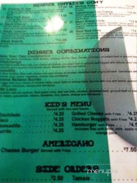 Las Delitcias - Sheridan, WY menu_pic
