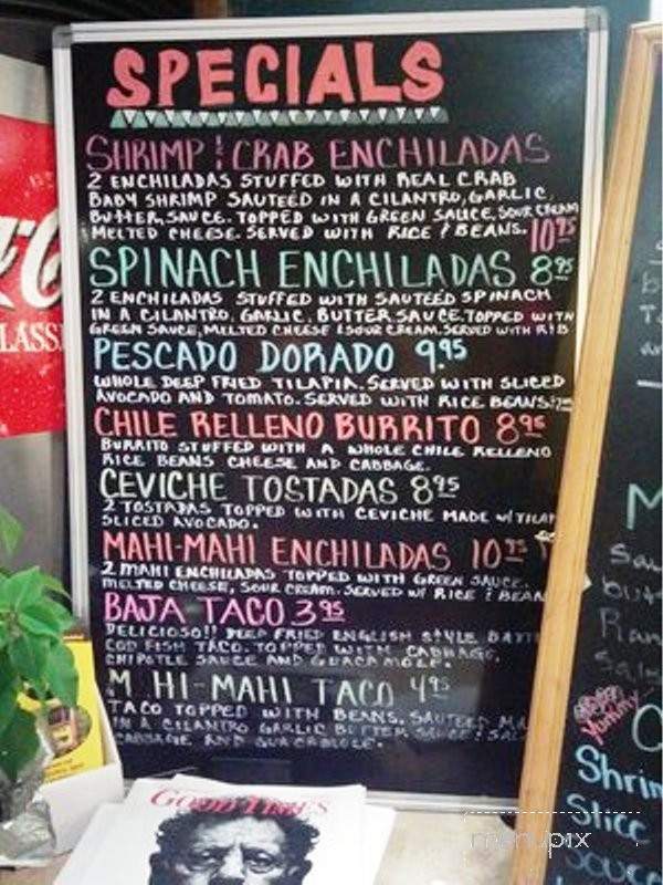Leo's Taco Bar - Santa Cruz, CA menu_pic