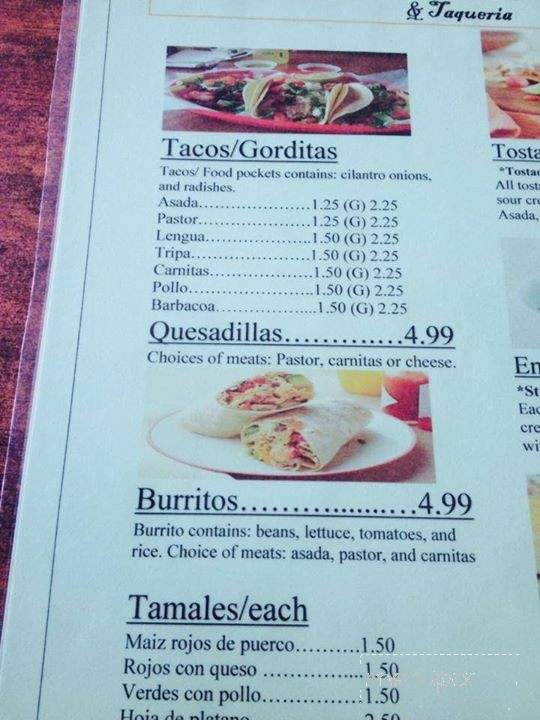 Lindo Veracruz Mexican and Taqueria - Clarksville, TN menu_pic