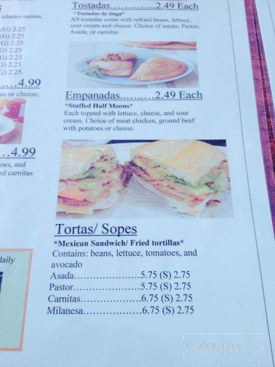 Lindo Veracruz Mexican and Taqueria - Clarksville, TN menu_pic