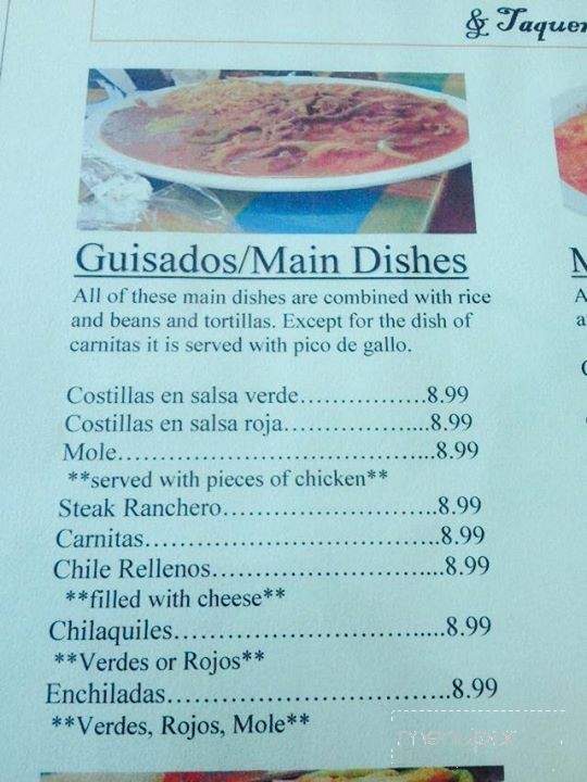 Lindo Veracruz Mexican and Taqueria - Clarksville, TN menu_pic