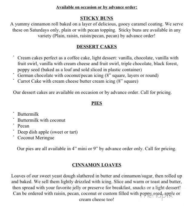 Little Bohemian Bakery - Belton, TX menu_pic