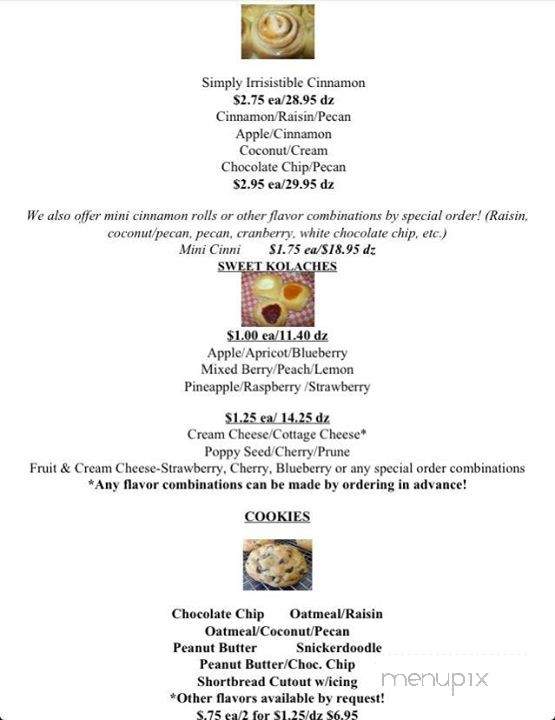 Little Bohemian Bakery - Belton, TX menu_pic
