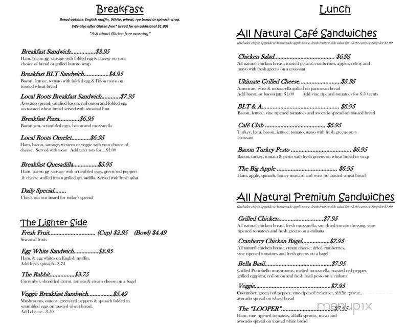 Local Roosts Cafe & Bakery - Brooksville, FL menu_pic