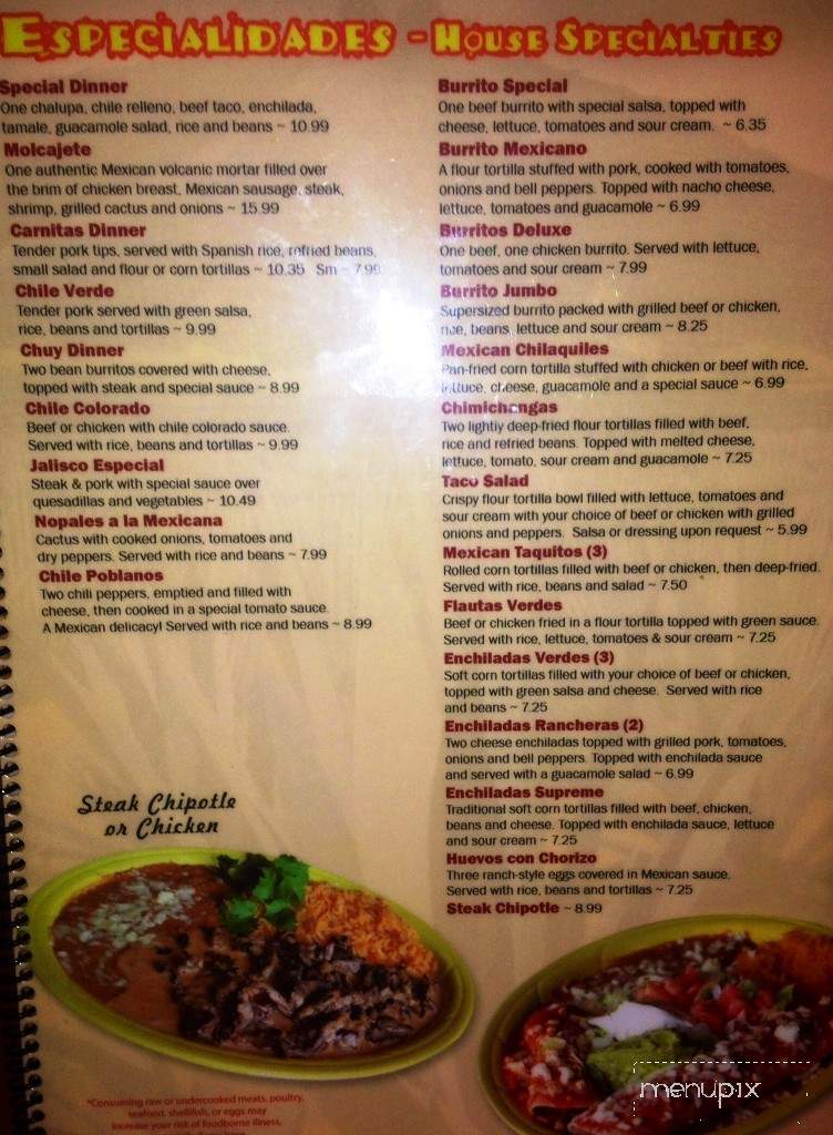 Los Maguey Mexican Restaurant - Tunnel Hill, GA menu_pic