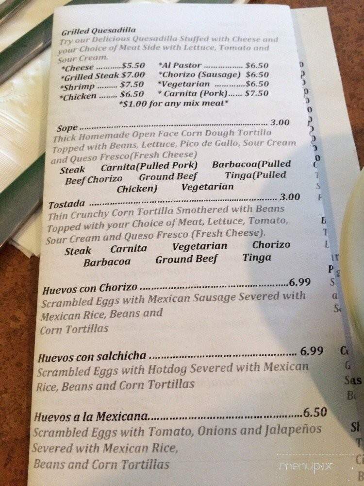 Los Tacos Locos - Hatboro, PA menu_pic