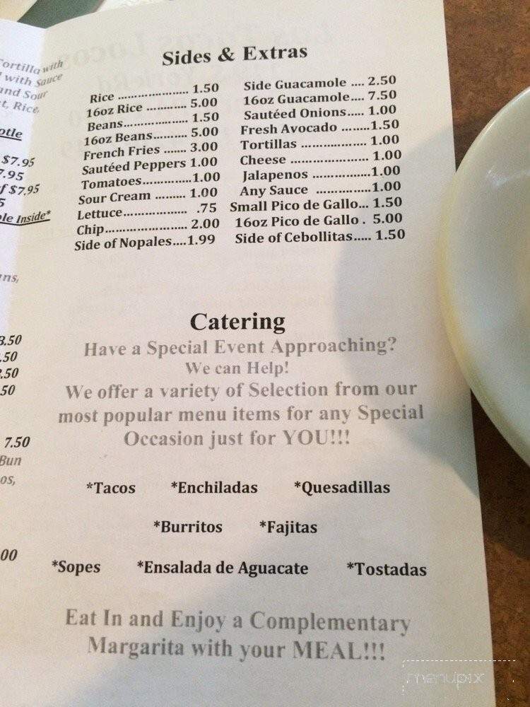 Los Tacos Locos - Hatboro, PA menu_pic