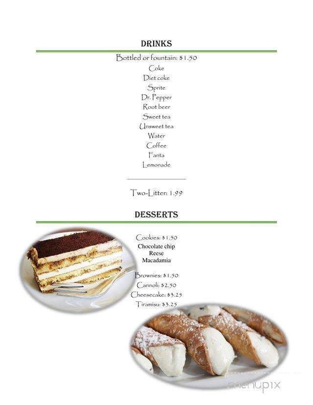 Louie's Cafe - Forest City, NC menu_pic