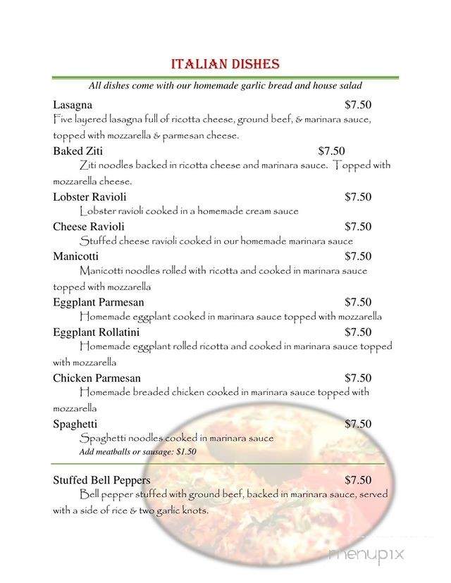 Louie's Cafe - Forest City, NC menu_pic
