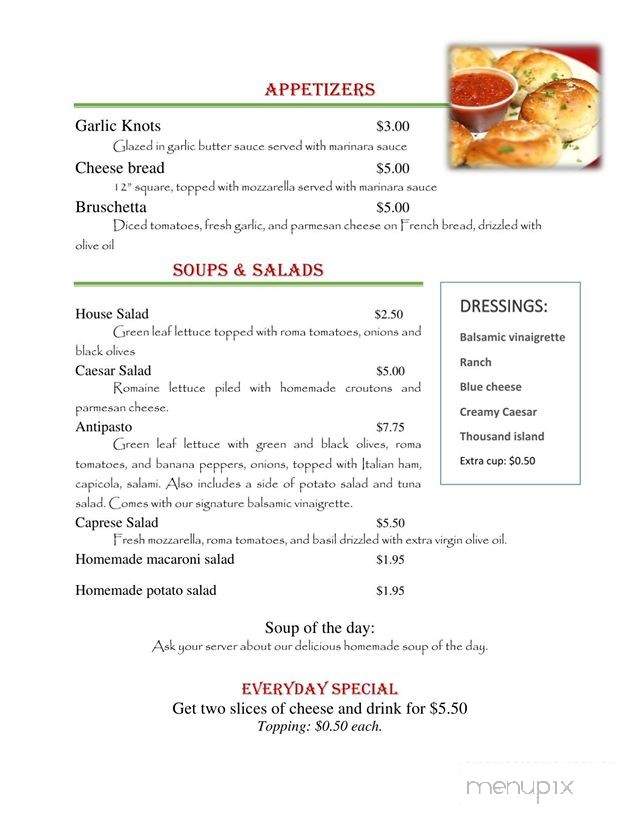 Louie's Cafe - Forest City, NC menu_pic