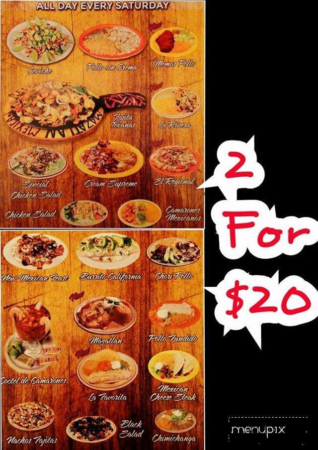 Manantial Mexican Grill - Cherryville, NC menu_pic