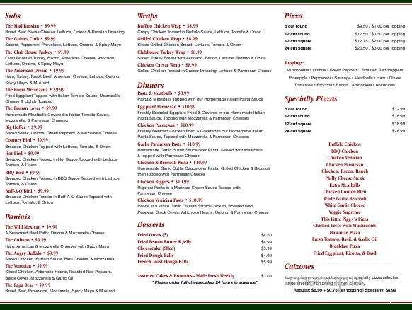 Marcellino's Pizza - Amsterdam, NY menu_pic