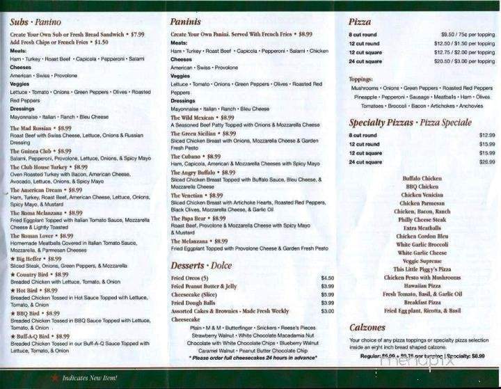 Marcellino's Pizza - Amsterdam, NY menu_pic