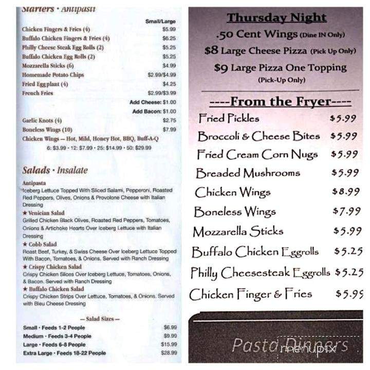 Marcellino's Pizza - Amsterdam, NY menu_pic